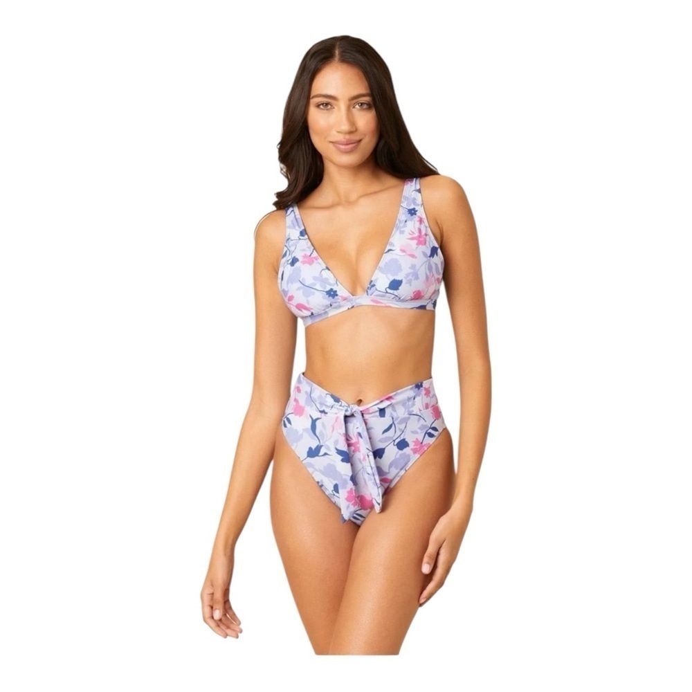 Splendid Floral Flury Halter Bra Top/ High Leg Pant NWT